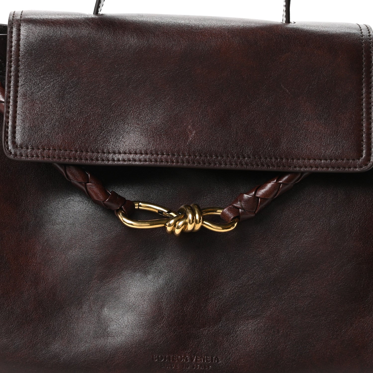 Bottega Veneta Silky Calfskin Medium Ciao Ciao Dark Mahogany 6 of 8