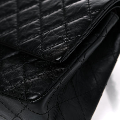 Chanel Aged Calfskin Quilted 2.55 Reissue 225 Flap Black 13 of 16