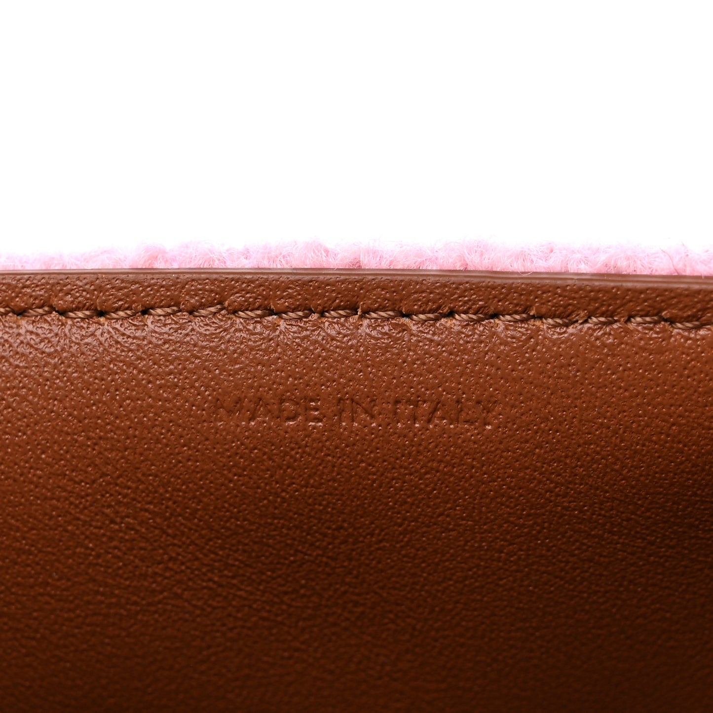 Tweed Triomphe Chain Shoulder Bag Pink