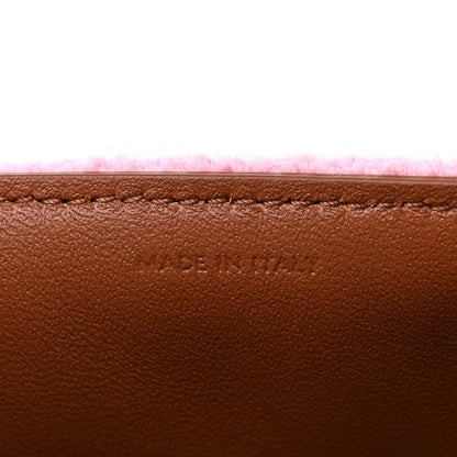 Celine Tweed Triomphe Chain Shoulder Bag Pink 8 of 11