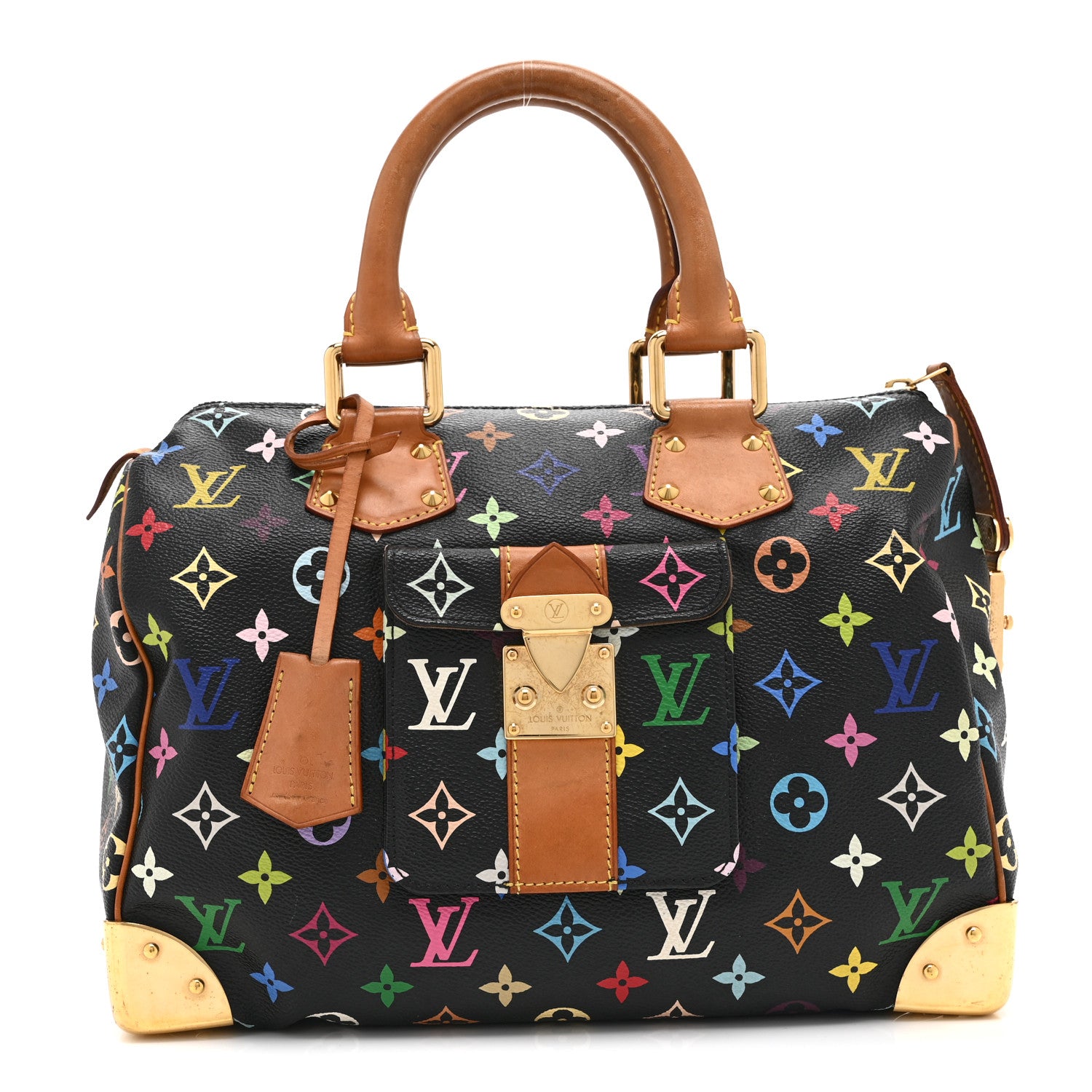 Louis Vuitton Monogram Multicolor Speedy 30 Black 1 of 11