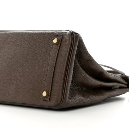 Hermes Taurillon Clemence Birkin 30 Havane 10 of 27