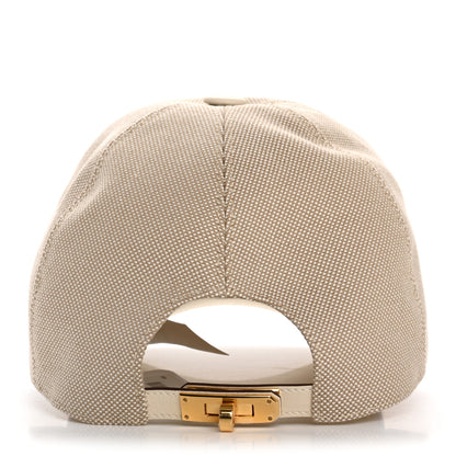 Hermes Toile H Cotton Canvas Swift Tess Kelly Plein Air Cap 58 Desert Nata 6 of 8