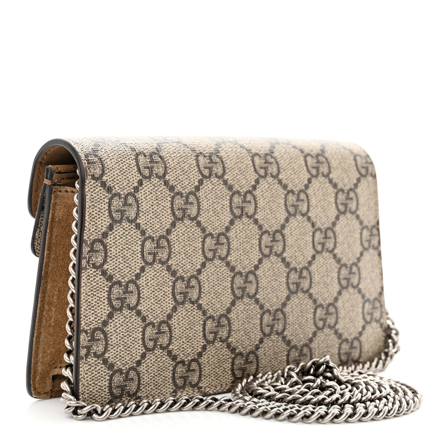 Gucci GG Supreme Monogram Super Mini Dionysus Shoulder Bag Taupe 3 of 12