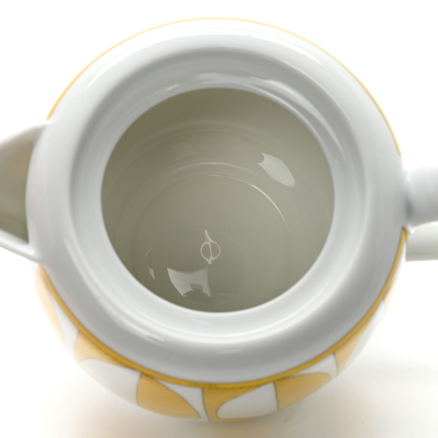 Hermes Porcelain Soleil d'Hermes Tea Pot 7 of 9