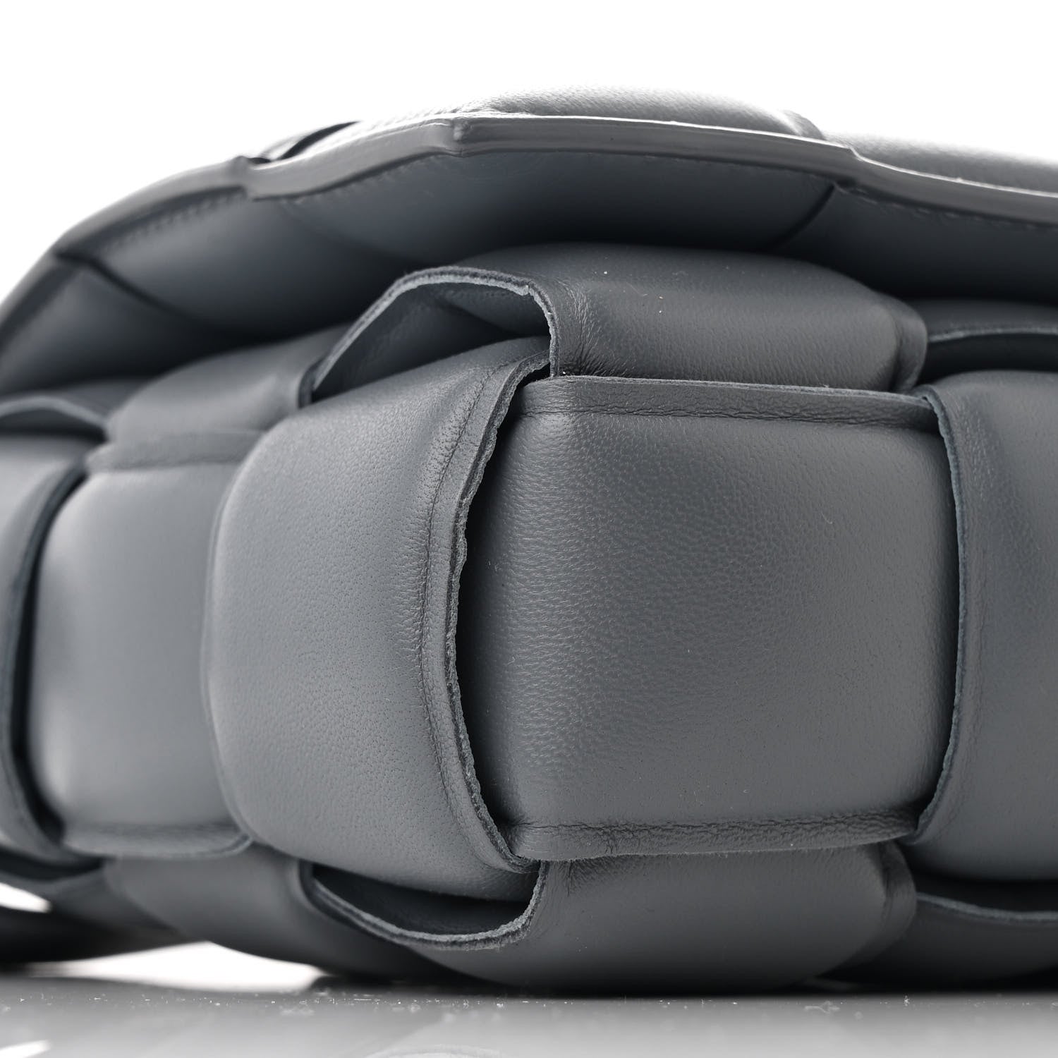 Bottega Veneta Nappa Maxi Intreccio Padded Cassette Crossbody Bag Thunder 9 of 10