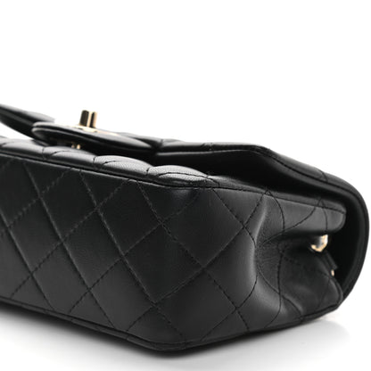Chanel Lambskin Quilted Mini Rectangular Flap Black 10 of 11