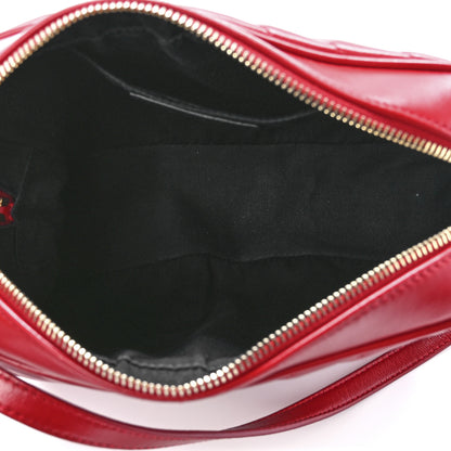 Saint Laurent Calfskin Matelasse Monogram Lou Camera Bag Red 5 of 11