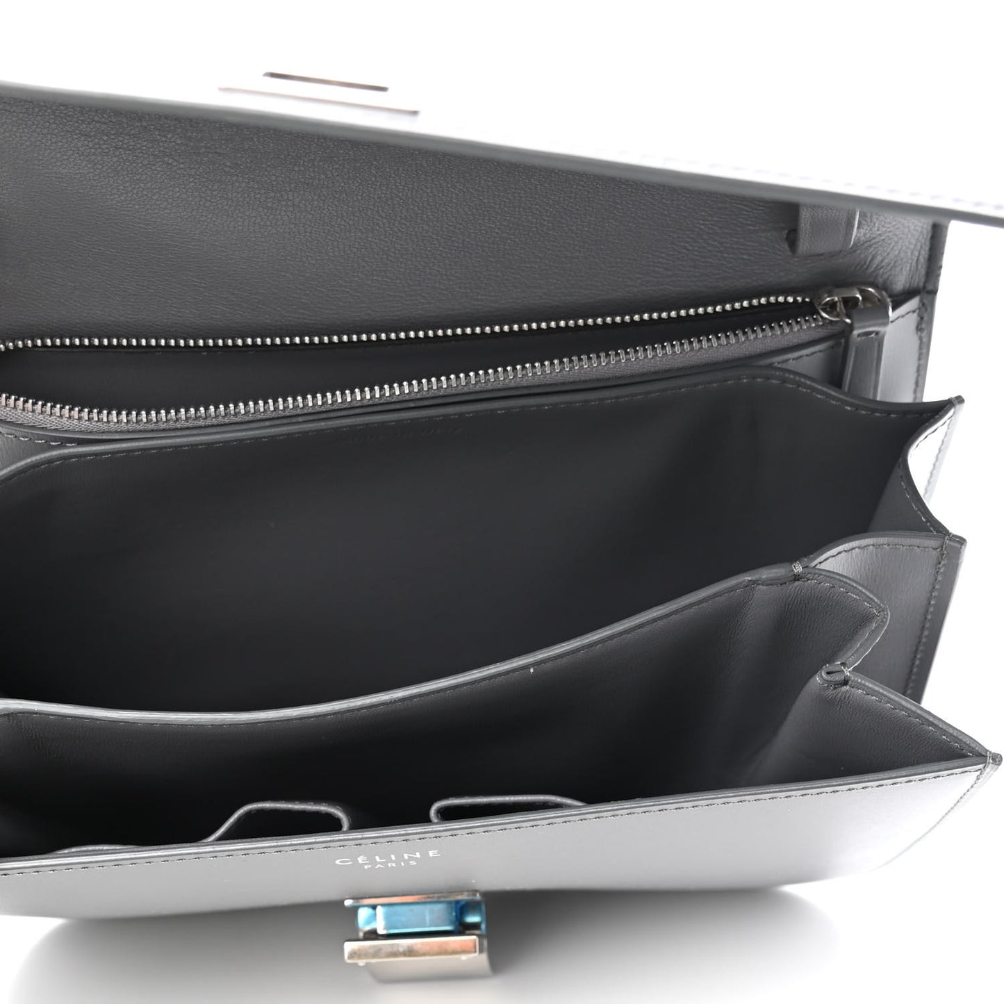 Box Calfskin Medium Classic Box Flap Storm