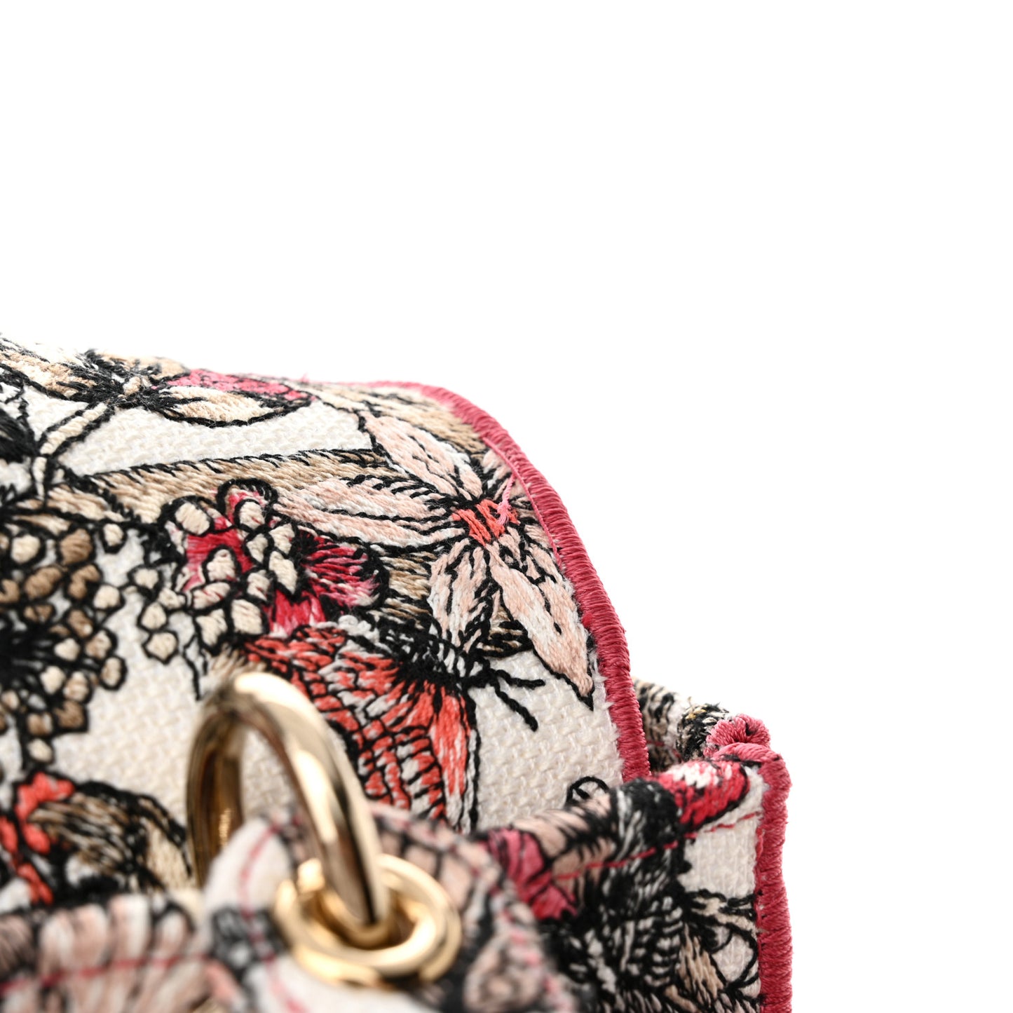 Canvas Embroidered Butterfly Print Medium Lady D-Lite Multicolor