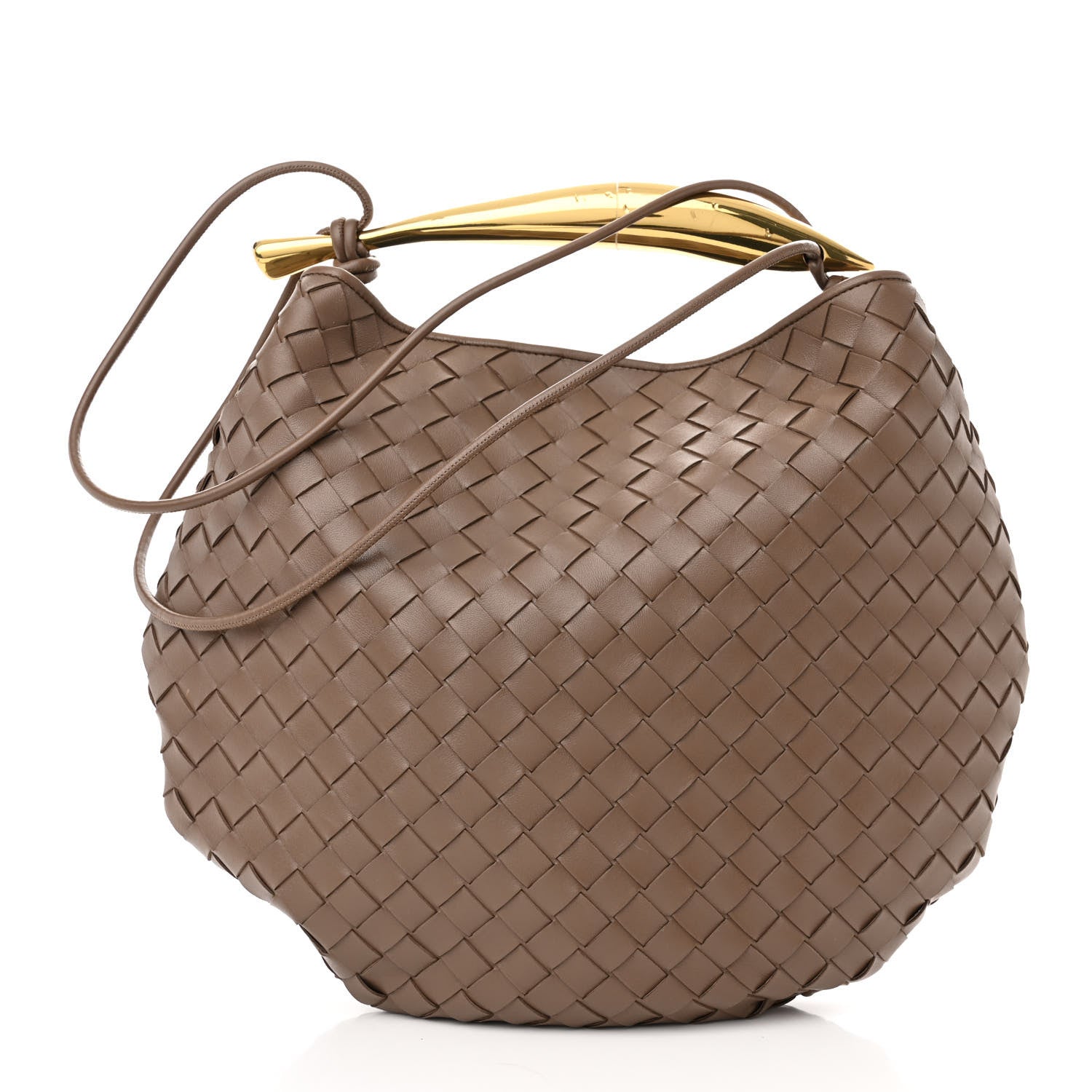 Bottega Veneta Nappa Intrecciato Medium Sardine Bag Taupe Grey 3 of 13