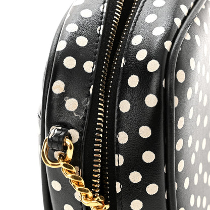 Saint Laurent Calfskin Printed Polka Dot Mini Lou Camera Bag Black Crema Soft 11 of 11