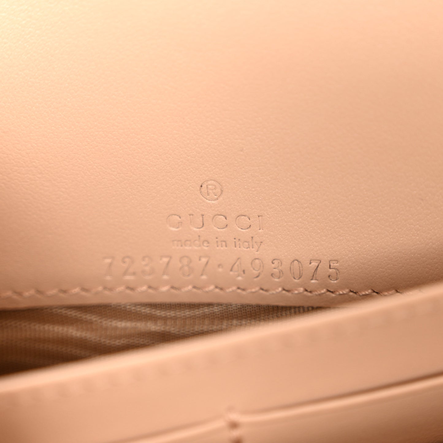 Calfskin GG Matelasse Chain Wallet Perfect Pink