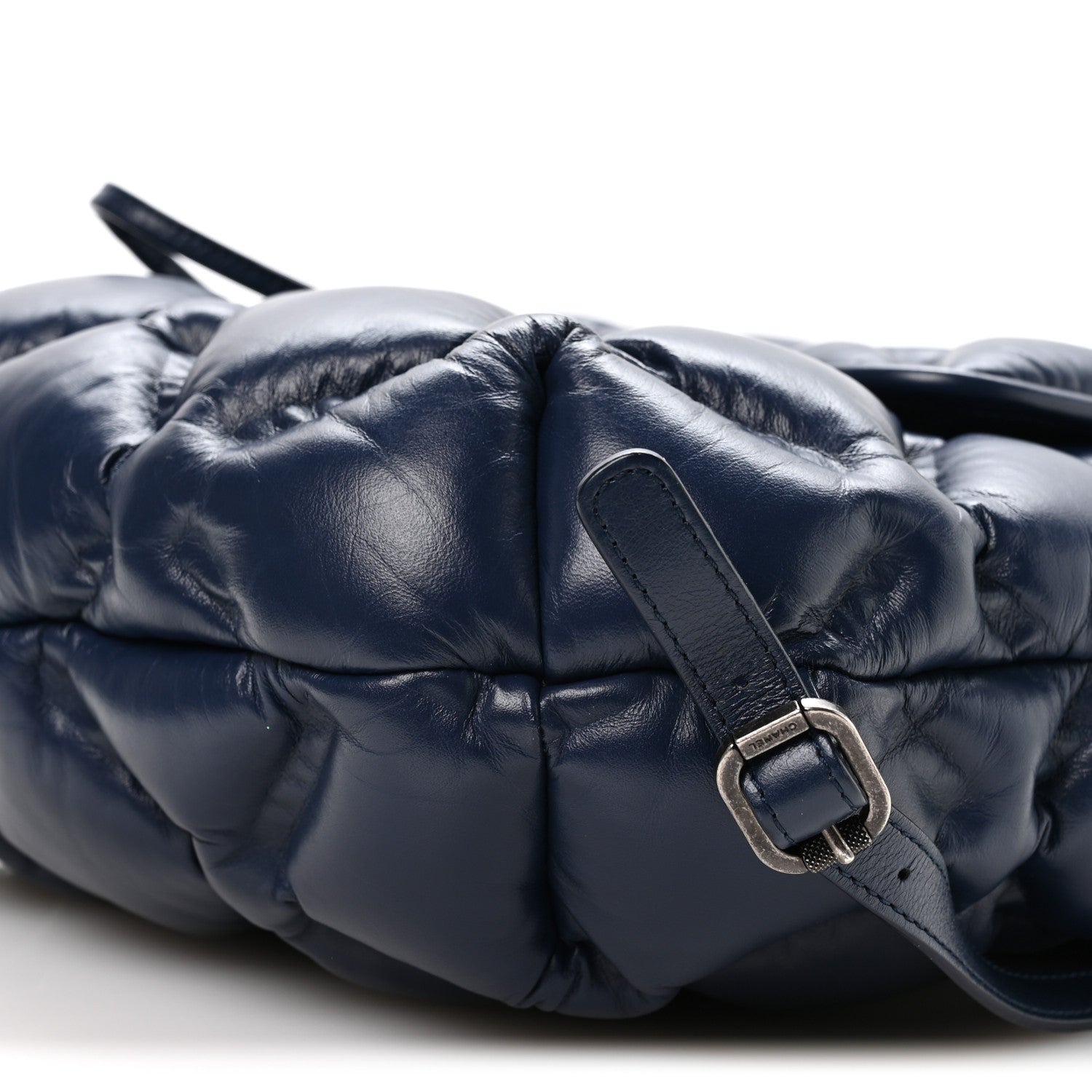 Chanel Calfskin Quilted Chesterfield Backpack Blue 11 of 11