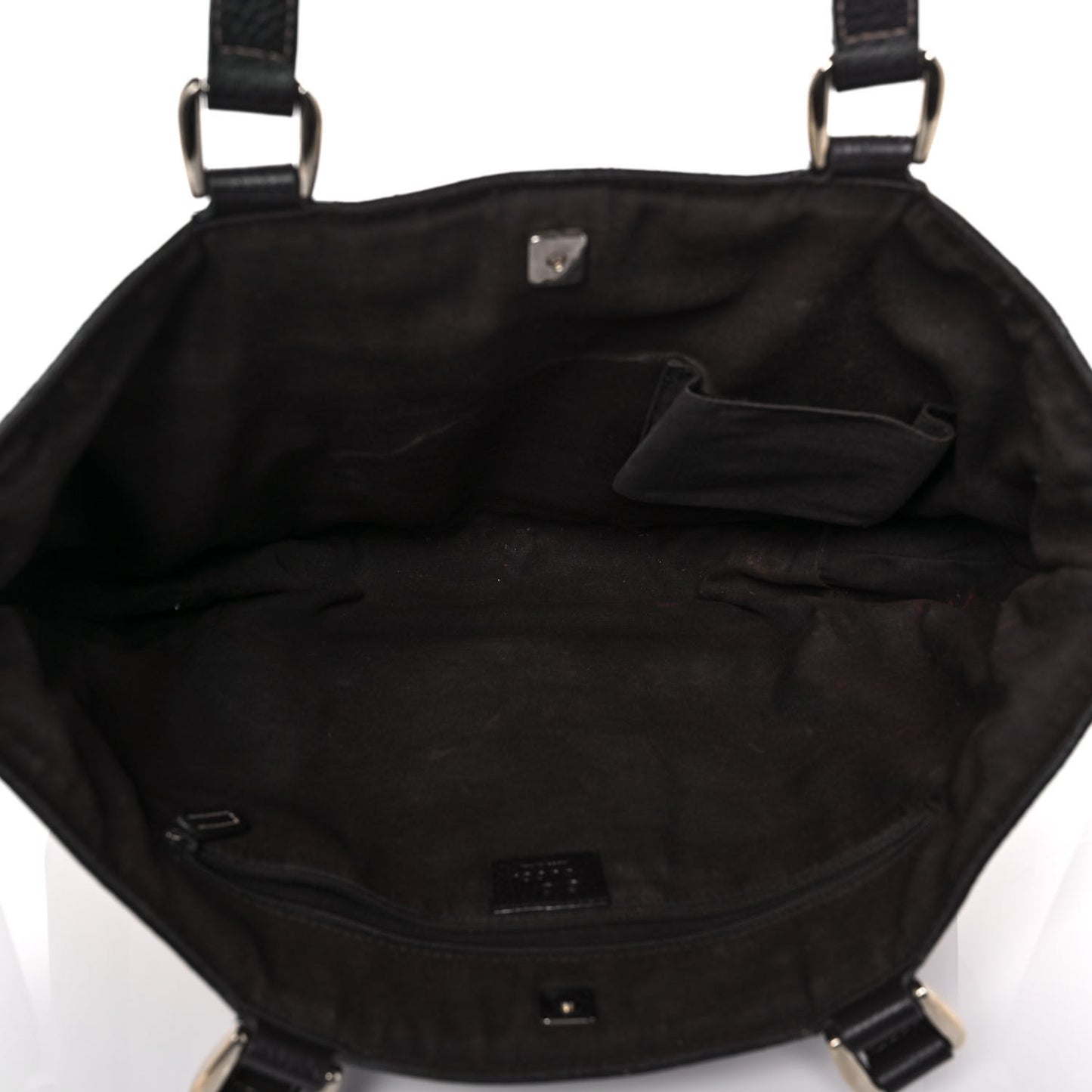 Crystal Monogram Abbey D Ring Tote Dark Brown