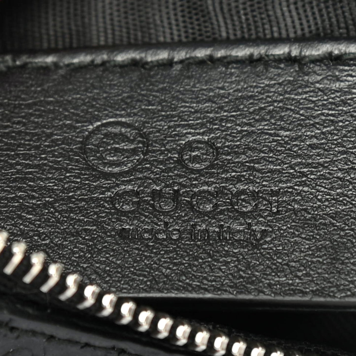 Microguccissima Key Ring Coin Case Black