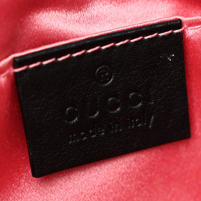 Gucci Velvet Matelasse Mini GG Marmont Shoulder Bag Black 6 of 13