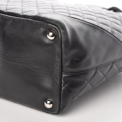 Chanel Calfskin Quilted Large Cambon Tote Black White 14 of 18