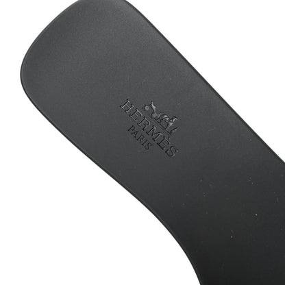 Hermes Rubber Aloha Sandals 38 Black 8 of 11