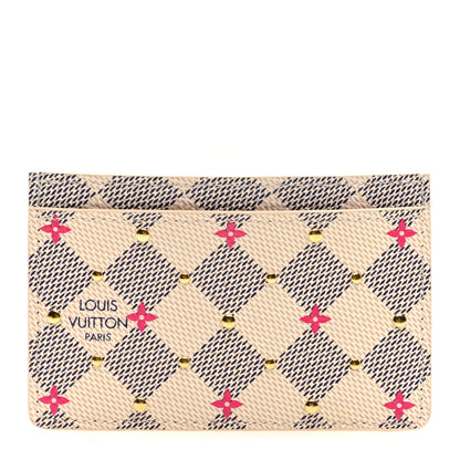 Louis Vuitton Damier Azur Studded Card Holder 1 of 7