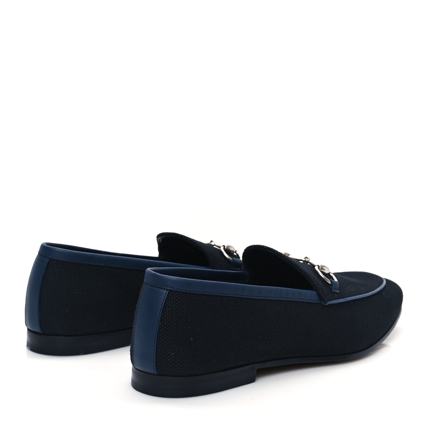 Canvas Horsebit Mens Jordaan Loafers 10.5 Black Blue Agata