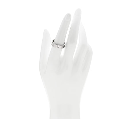 Cartier 18K White Gold 5.5mm LOVE Ring 55 7.25 2 of 4