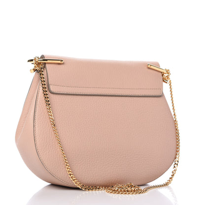 Chloe Grained Lambskin Drew Shoulder Bag Cement Pink 3 of 10