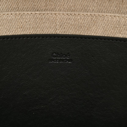 Chloe Canvas Logo Embroidered Woody Backpack Sand 7 of 10