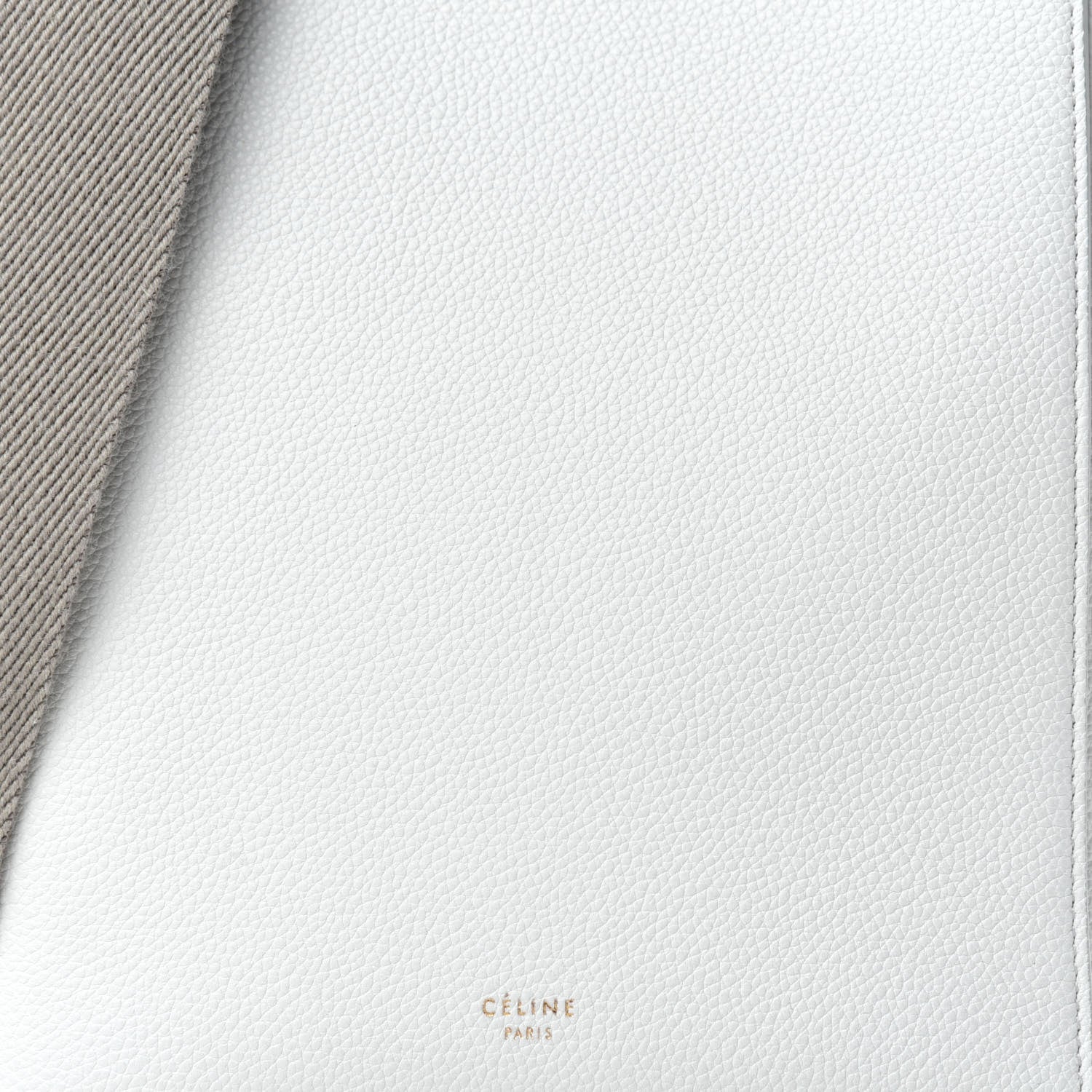 Celine Soft Grained Calfskin Small Sangle Bucket Bag White 12 of 12