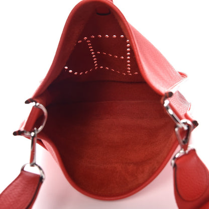 Hermes Taurillon Clemence Evelyne III PM Rouge Tomate 5 of 8