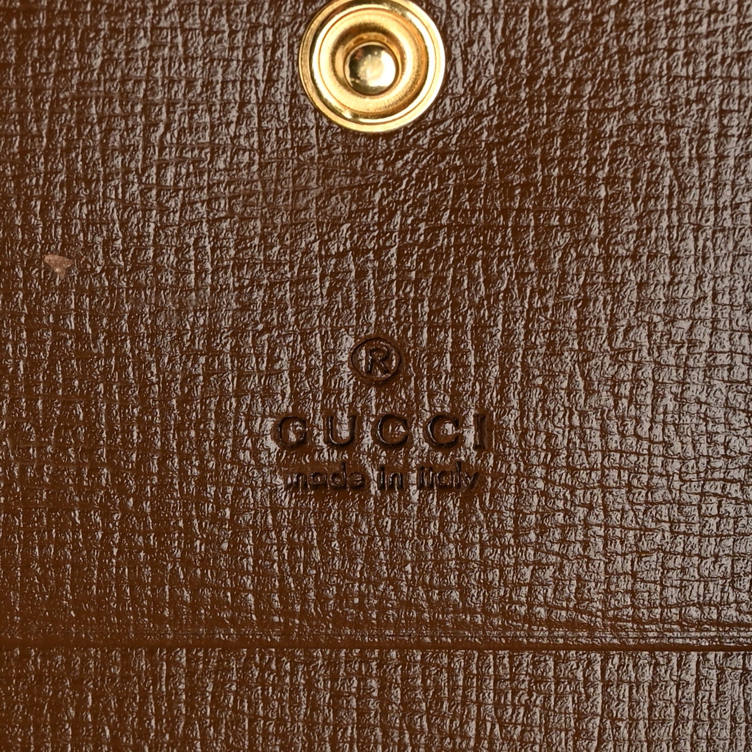 Gucci GG Supreme Monogram Horsebit 1955 Card Case Wallet Beige Ebony Brown Sugar 6 of 9