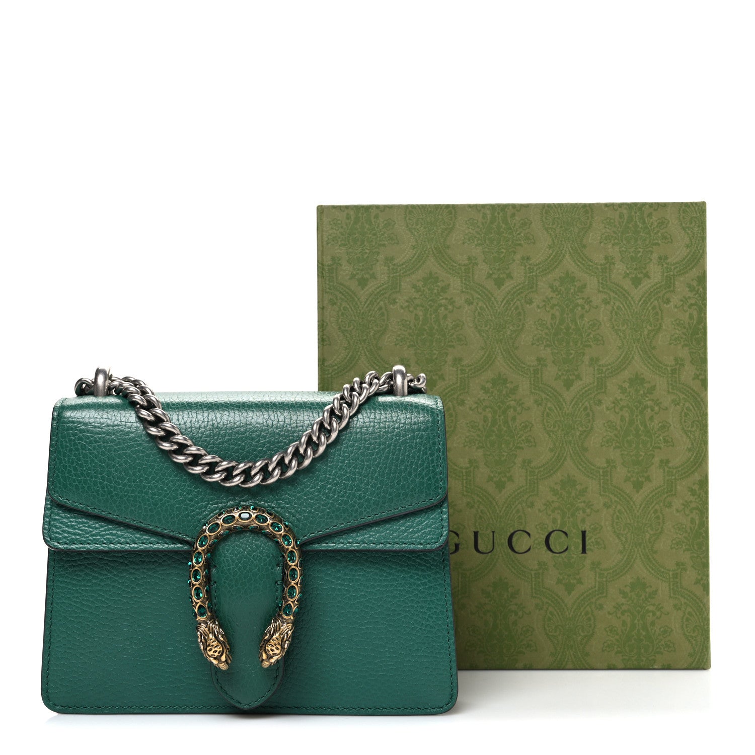 Gucci Calfskin Mini Dionysus Shoulder Bag Emerald 12 of 12