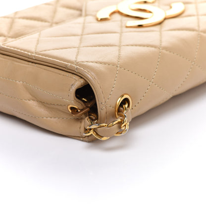 Chanel Lambskin Quilted Small Single Flap Beige 7 of 15