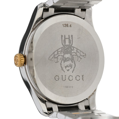 Gucci Stainless Steel 38mm G-Timeless Two Tone Snake Quartz Watch 4 of 5