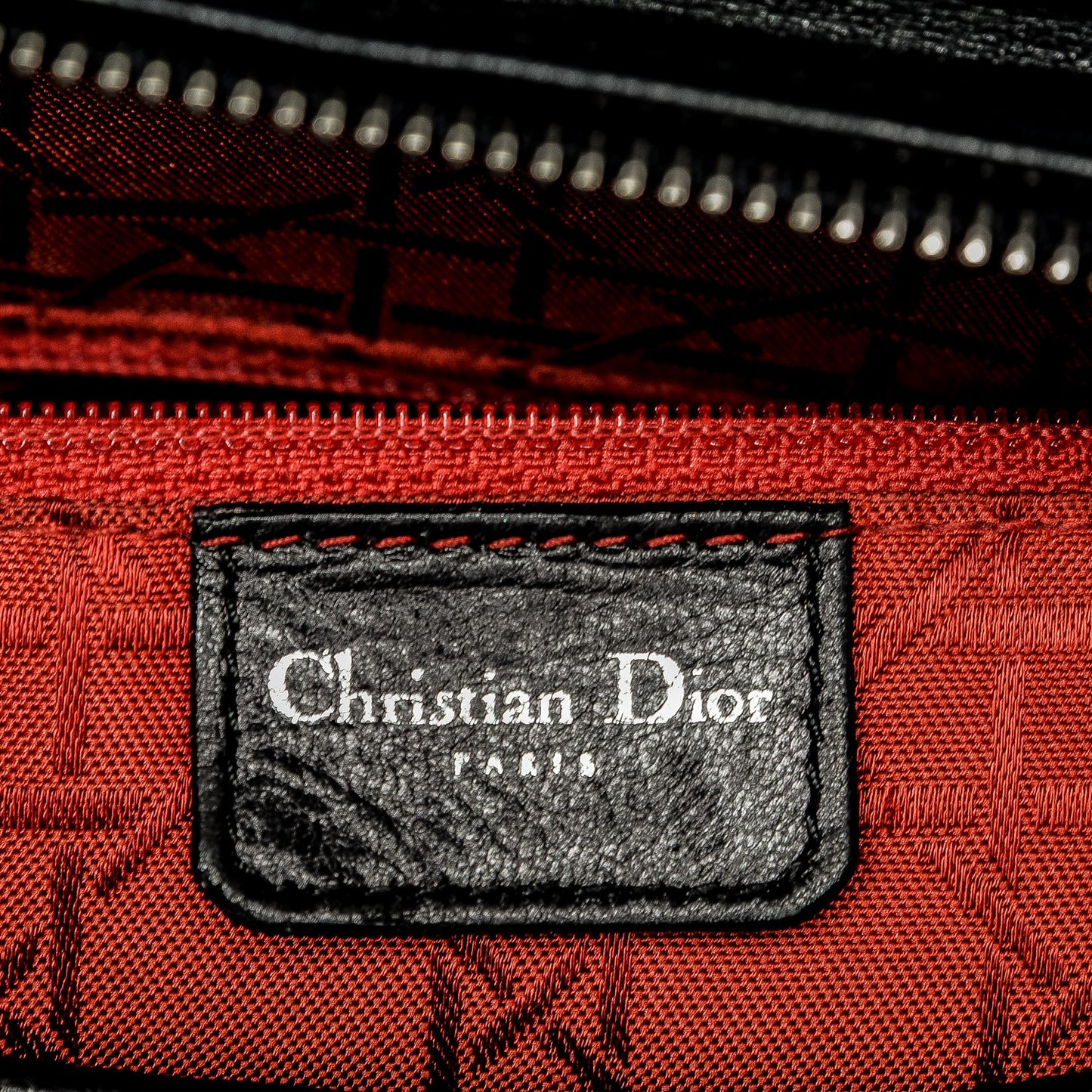 Lambskin Cannage Large Lady Dior Black