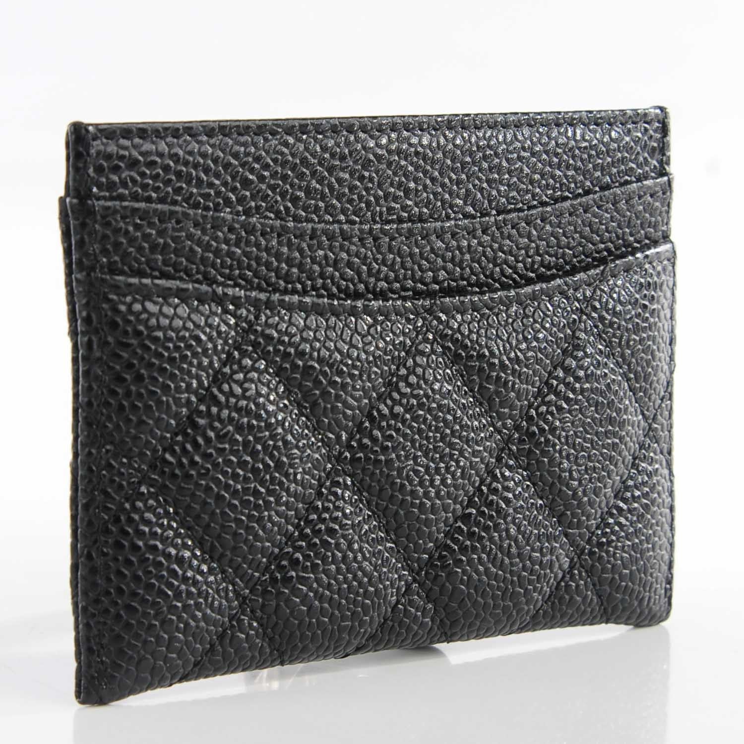 Chanel Caviar Quilted Card Holder Black 3 of 9