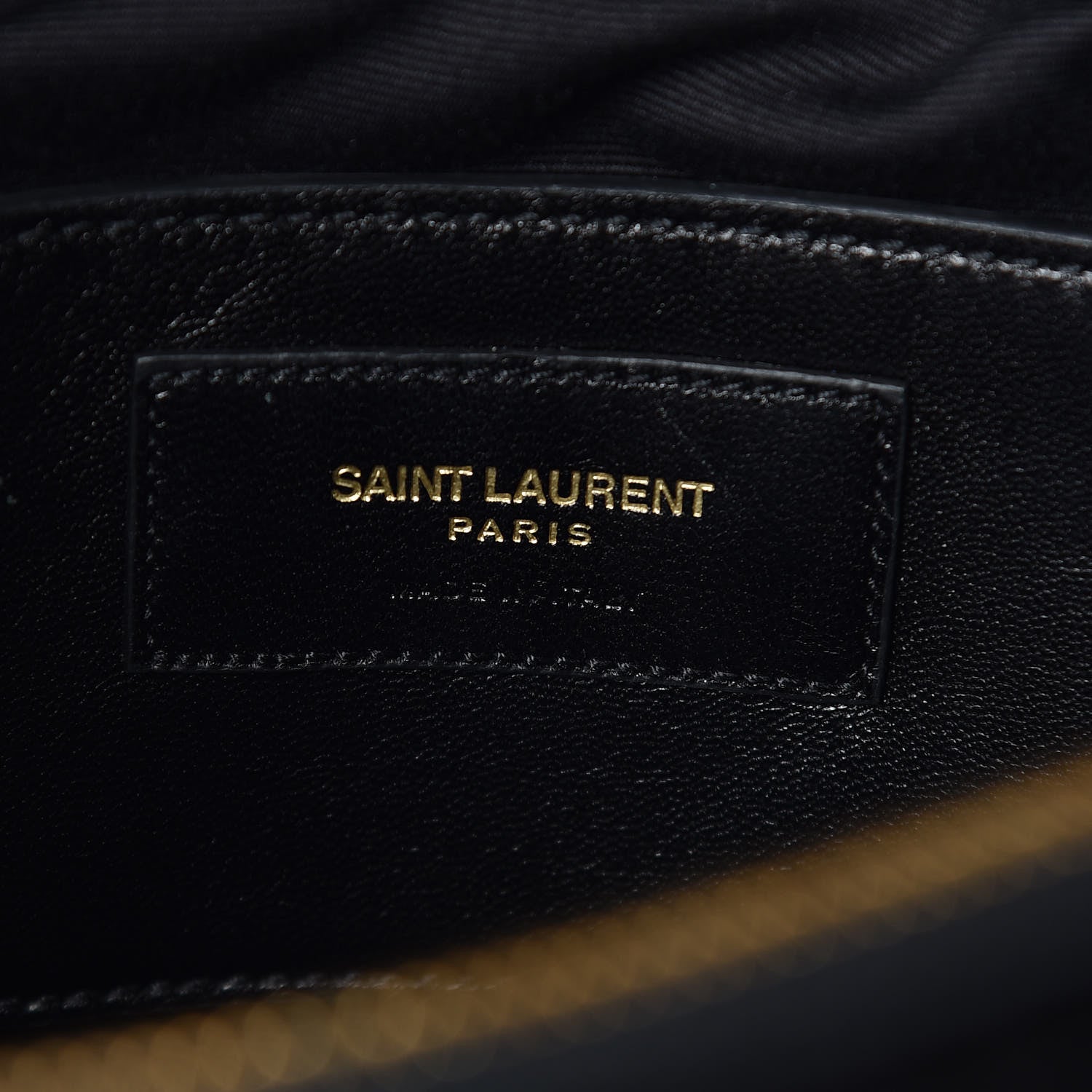 Saint Laurent Suede Mixed Matelasse Triquilt Large Monogram Envelope Satchel Black 5 of 8