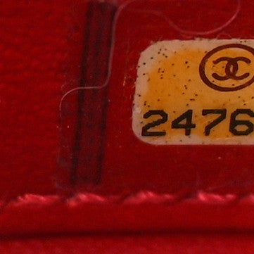 Chanel Caviar Quilted Small CC Filigree Vanity Case Red 7 of 10