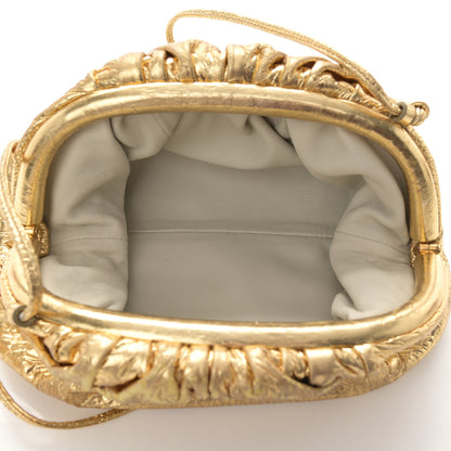 Bottega Veneta Metallic Crushed Calfskin The Mini Pouch Gold 5 of 10