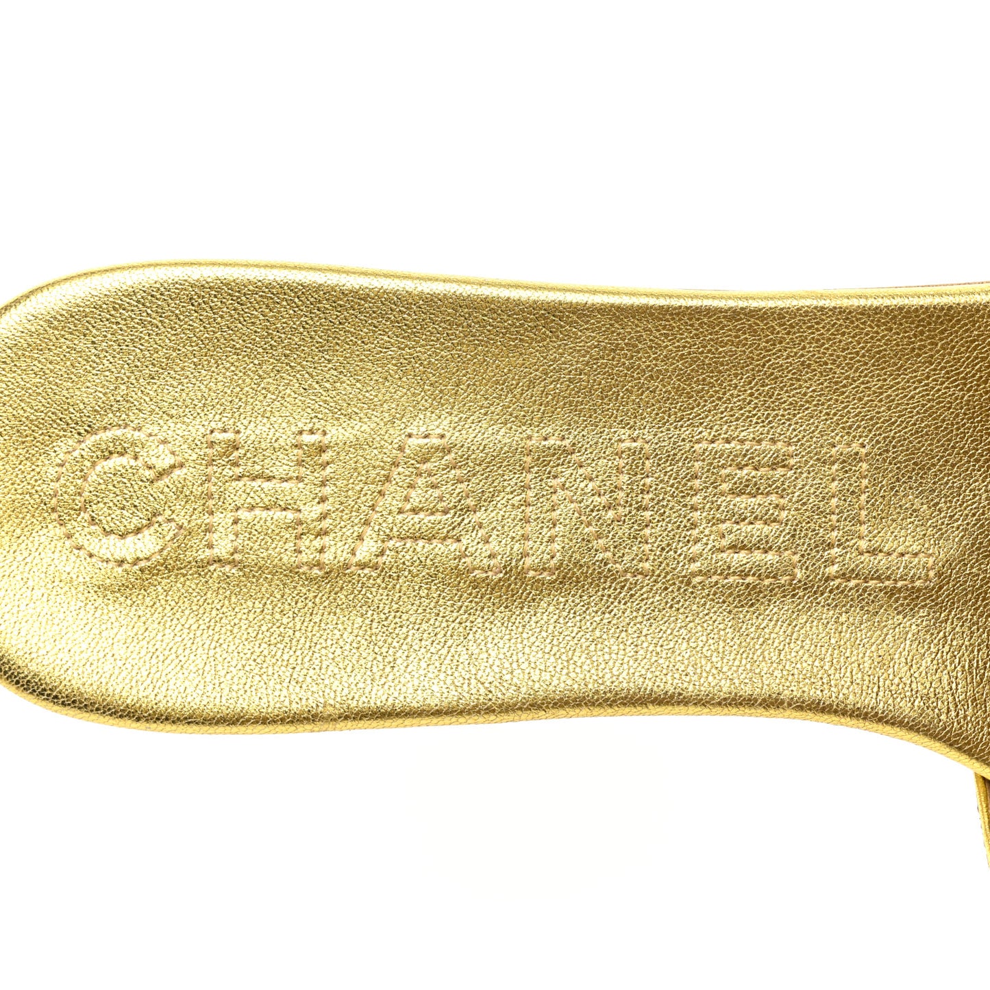 Glitter Fabric CC Mules 39 Gold Black