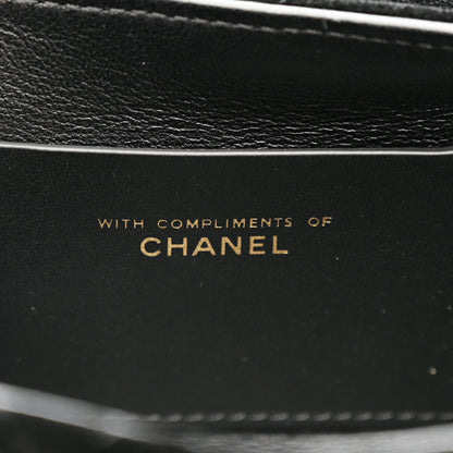 Chanel Velvet Quilted Mini Top Handle Flap Black 11 of 23