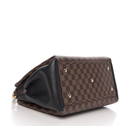 Louis Vuitton Cuir Taurillon Damier Ebene Normandy Black 3 of 9