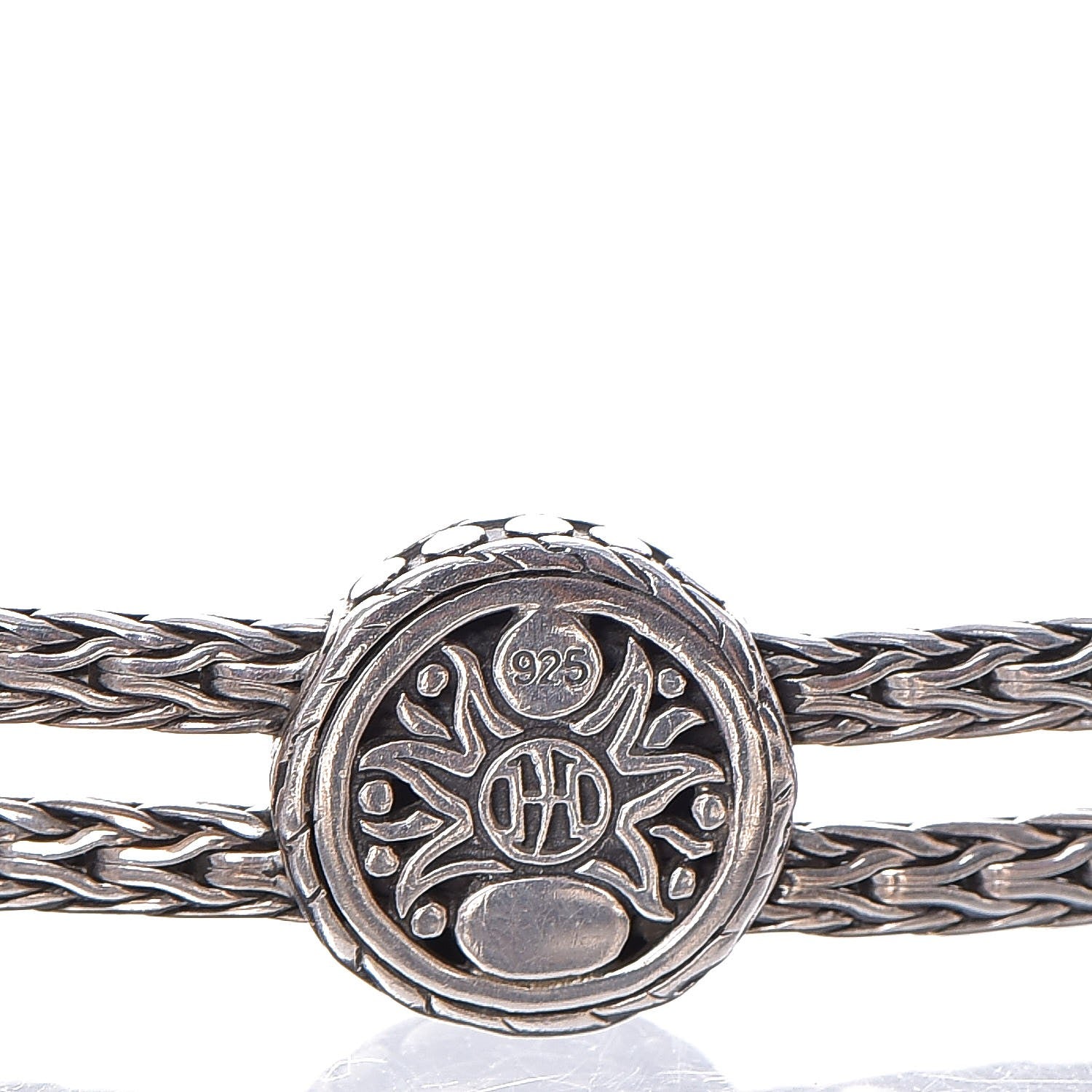 John Hardy Sterling Silver Dot Rope Disc Bracelet 5 of 5