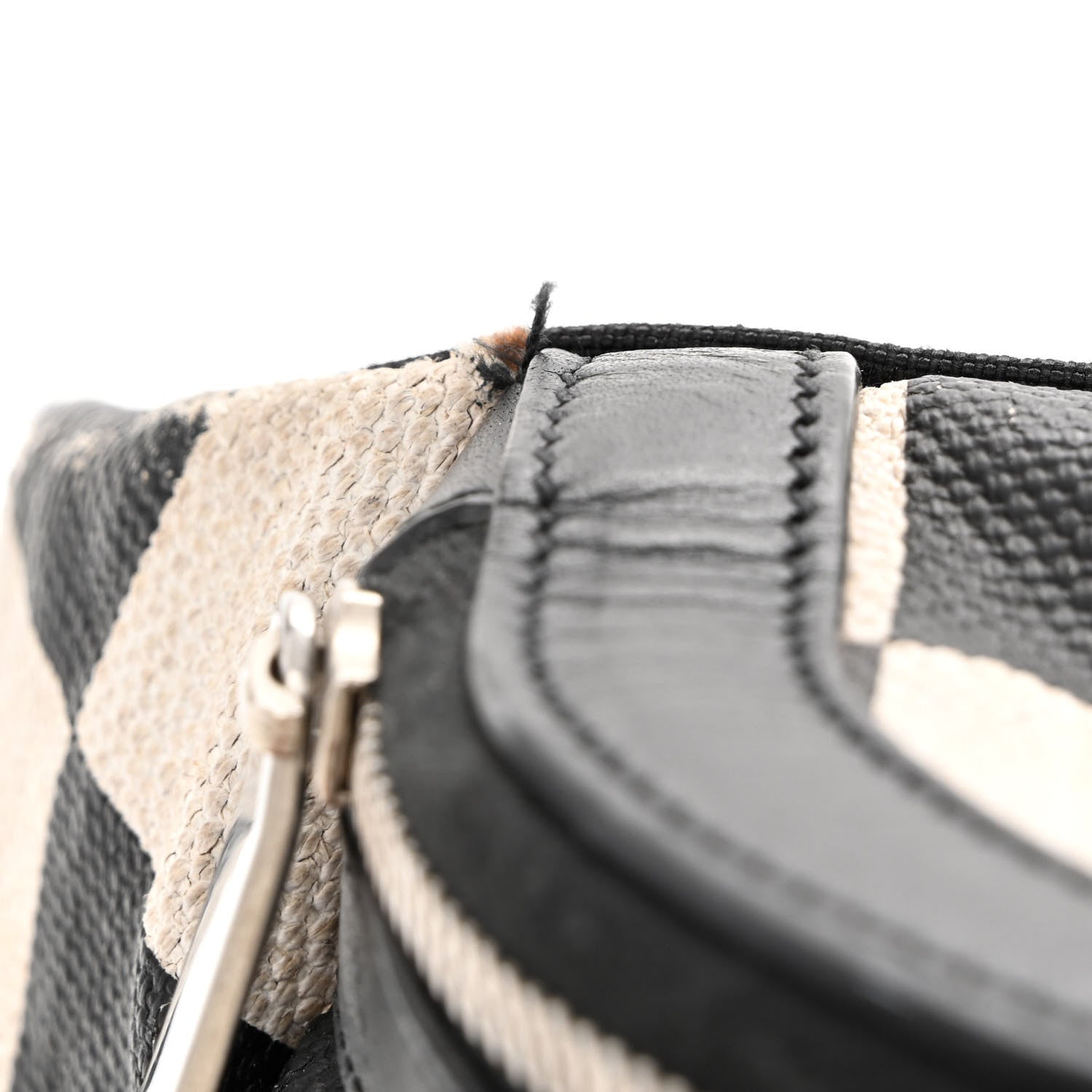 Saint Laurent Canvas Classic Belt Bag Black White 11 of 16