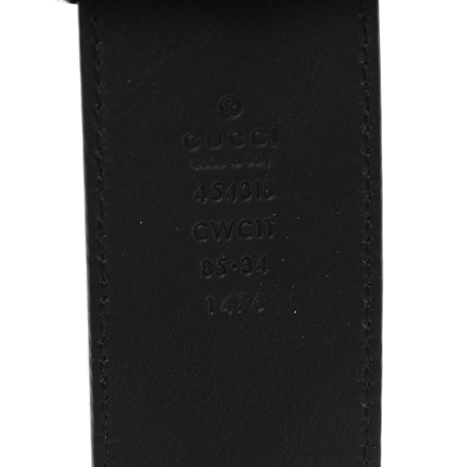 Gucci Guccissima Snake Plaque Belt 85 34 Black 3 of 6