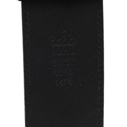 Gucci Guccissima Snake Plaque Belt 85 34 Black 3 of 6