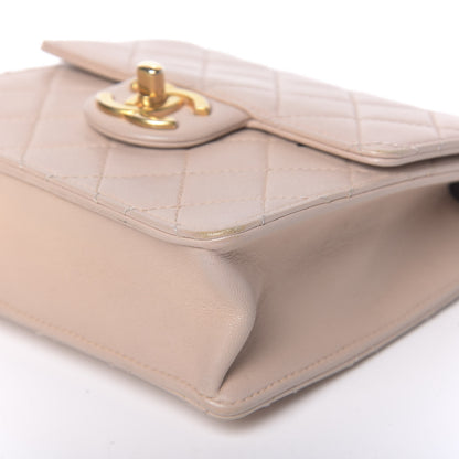 Chanel Lambskin Quilted Chic Pearls Flap Beige 9 of 12