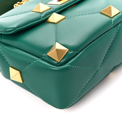 Valentino Garavani Nappa Medium Roman Stud Shoulder Bag Jungle 9 of 10