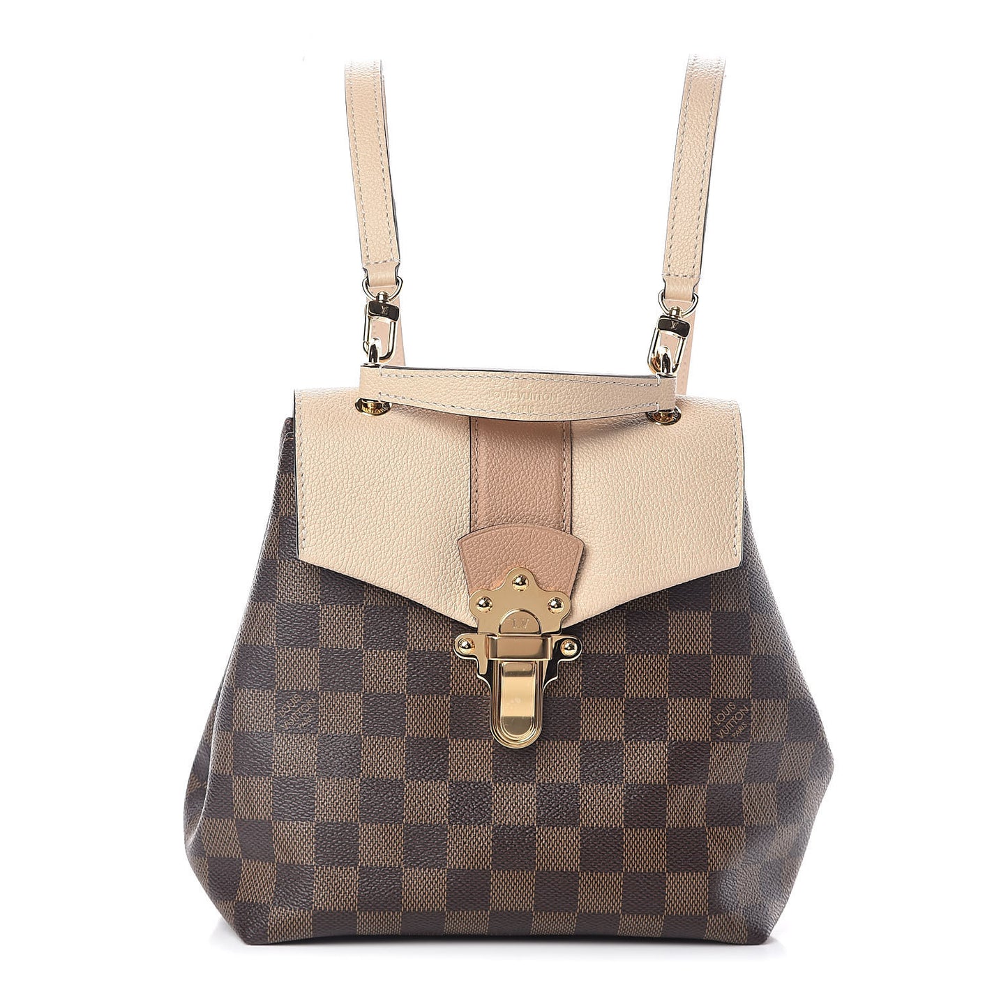 Damier Ebene Clapton Backpack Creme