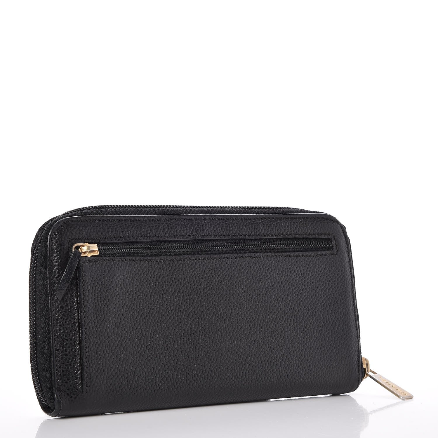 Chanel Caviar Timeless CC Zip Around Wallet Black 3 of 8